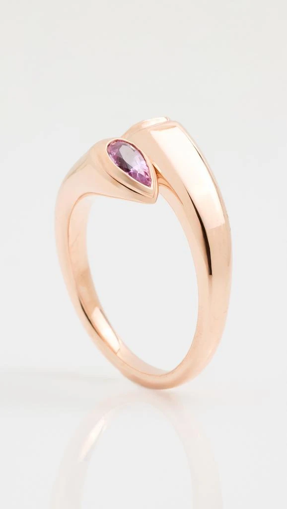 商品SHAY|18k Emerald and Pink Sapphire Bypass Pinky Ring,价格¥13594,第5张图片详细描述