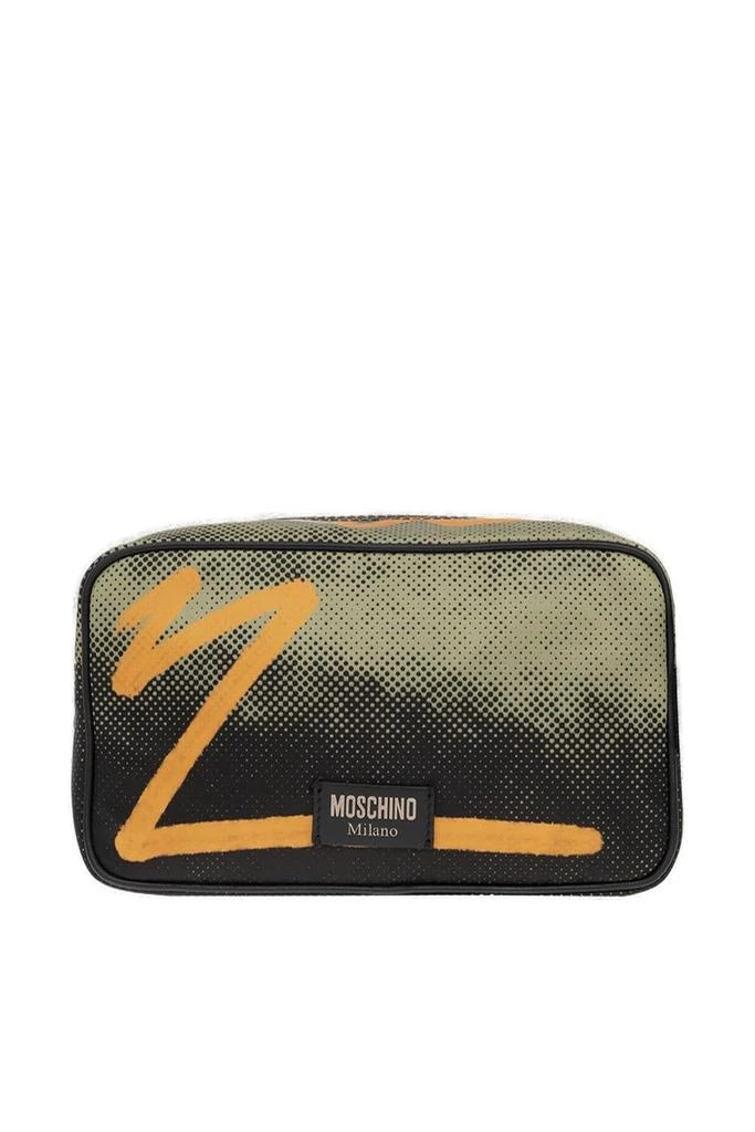 商品Moschino|Moschino Abstract-Printed Zipped Toiletry Bag,价格¥861,第1张图片