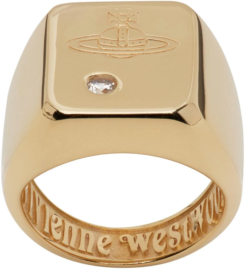 商品Vivienne Westwood|Gold Carlos Ring,价格¥1210,第1张图片