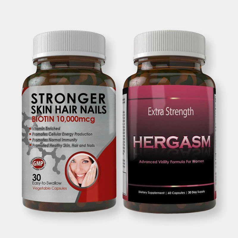 商品Totally Products|Biotin 10,000mcg and Hergasm Combo Pack,价格¥179,第1张图片