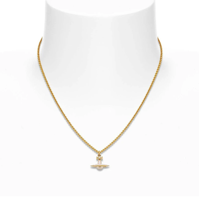 VIVIENNE WESTWOOD/西太后 女士金色黄铜白珠环绕星球形吊坠 商品