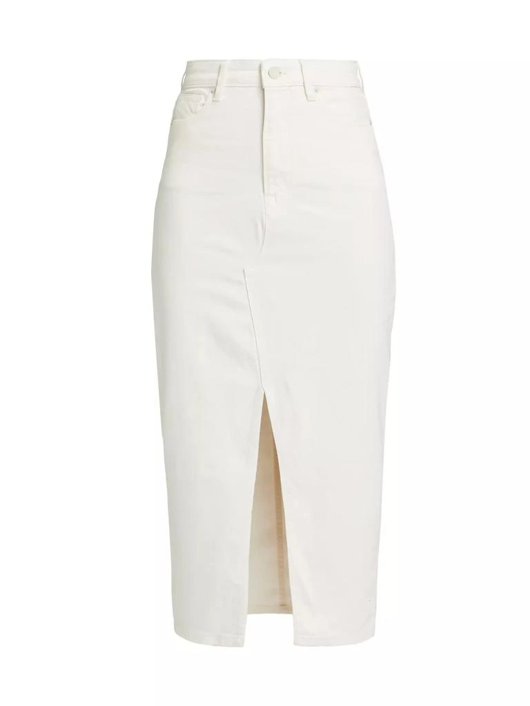 商品Good American|Slit-Front Denim Midi-Skirt,价格¥594,第1张图片
