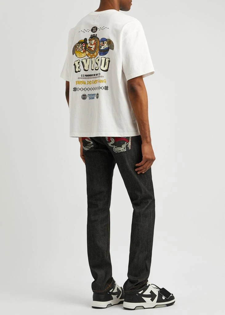 商品Evisu|Logo-print cotton T-shirt,价格¥1043,第4张图片详细描述