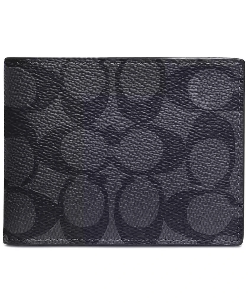 商品Coach|Men's Signature Leather Slim Billfold,价格¥939,第1张图片