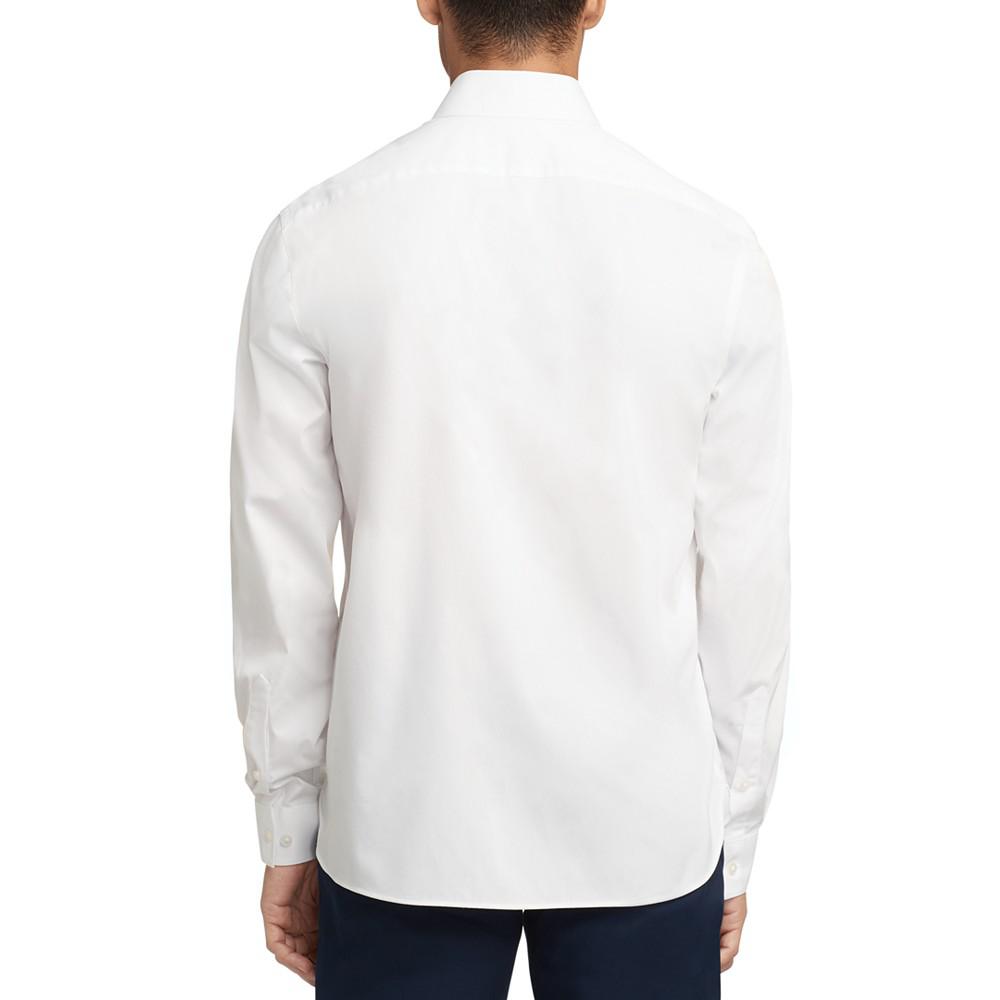 Men's Slim-Fit Never-Tuck Dress Shirt商品第2张图片规格展示