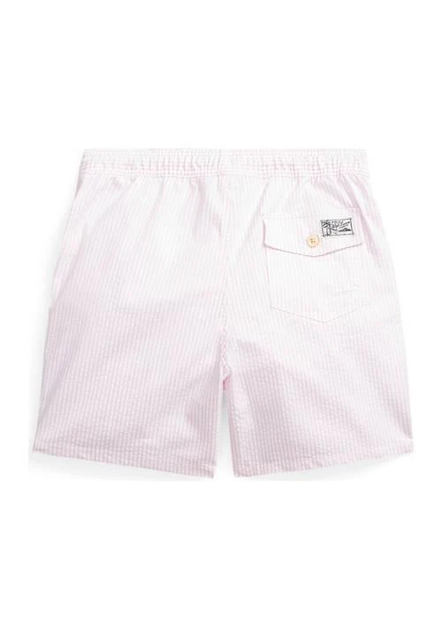 商品Ralph Lauren|Lauren Childrenswear Boys 8 20 Traveler Seersucker Swim Trunks,价格¥528,第2张图片详细描述