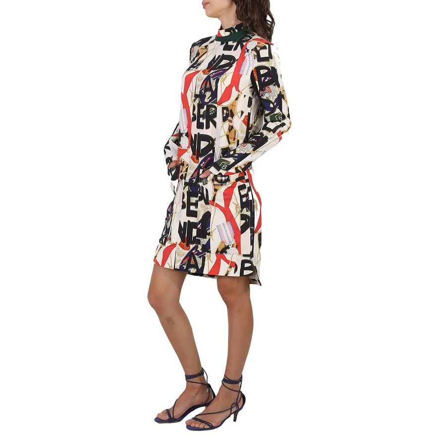 商品Burberry|Graffiti Archive Silk and Wool Dress,价格¥1793,第3张图片详细描述
