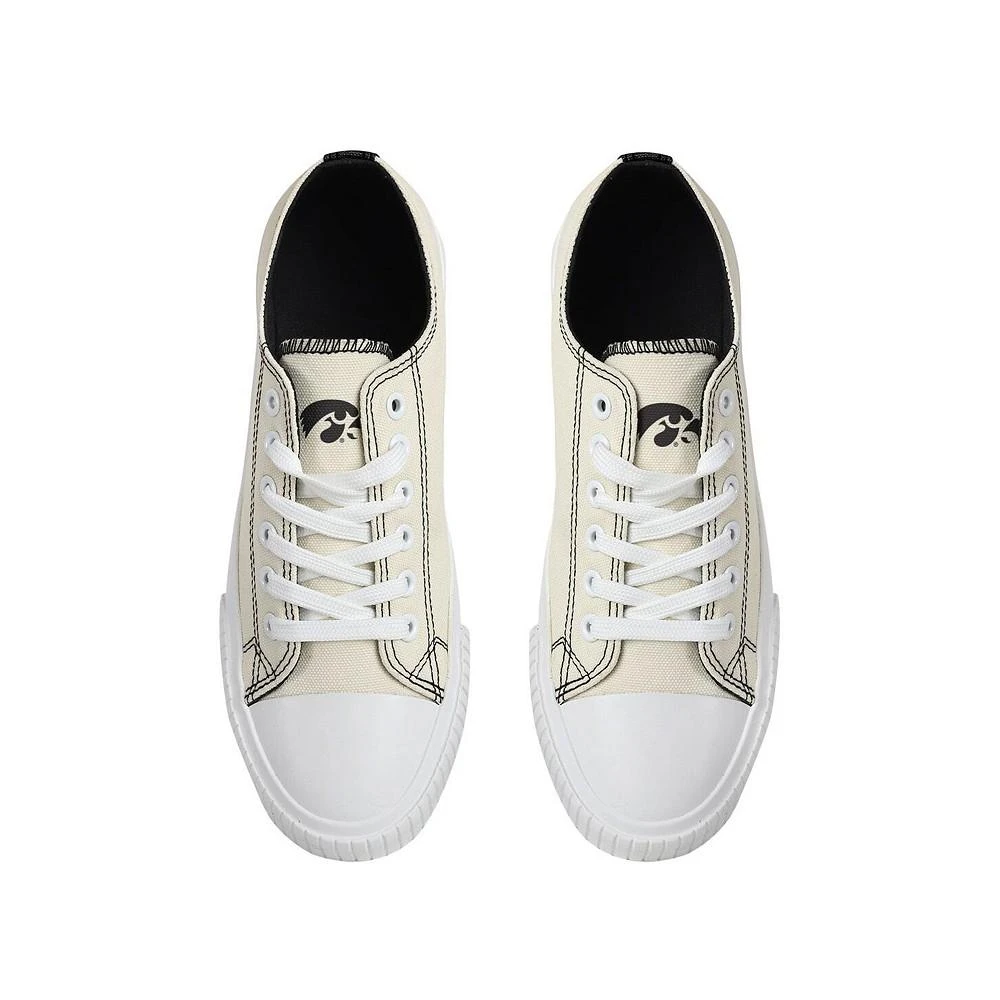 商品FOCO|Women's Cream Iowa Hawkeyes Low Top Canvas Shoes,价格¥448,第3张图片详细描述