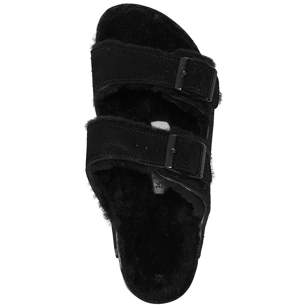 商品Birkenstock|Women's Arizona Shearling Suede Leather Sandals from Finish Line,价格¥1205,第5张图片详细描述