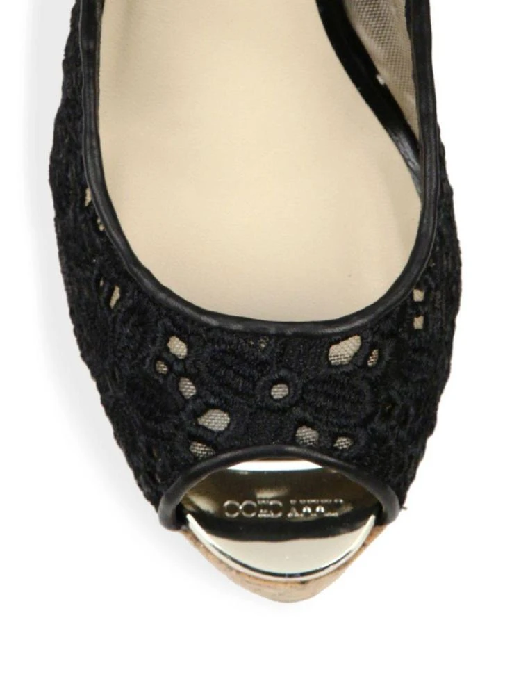 商品Jimmy Choo|Prova Eyelet Cork 坡跟凉鞋,价格¥1424,第3张图片详细描述