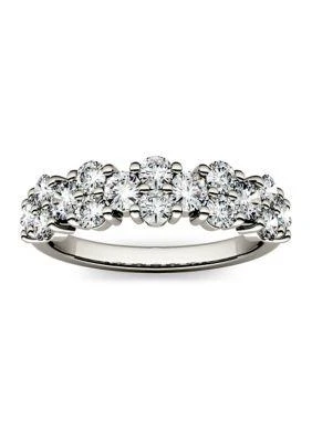 商品Charles & Colvard|Colvard 1.2 Ct. T.w. Moissanite Stackable Band In 14K White Gold,价格¥5577,第1张图片