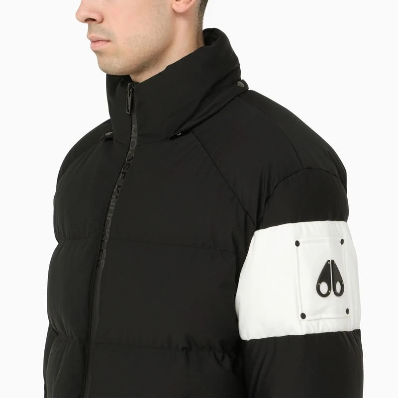 商品Moose Knuckles|Black nylon short down jacket,价格¥2320,第4张图片详细描述