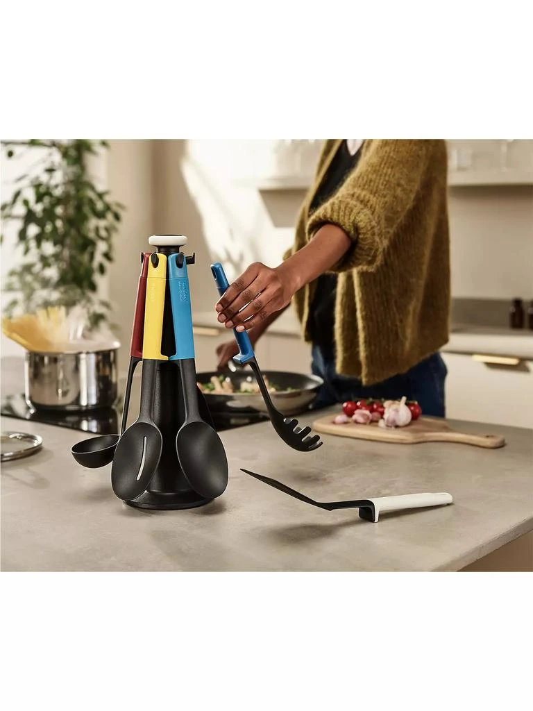 商品Joseph Joseph|Elevate Carousel 6-Piece Kitchen Utensil Set & Stand,价格¥448,第4张图片详细描述