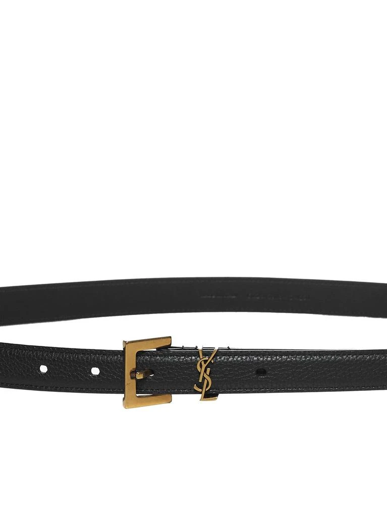 商品Yves Saint Laurent|Saint Laurent Logo Plaque Belt,价格¥3073,第2张图片详细描述