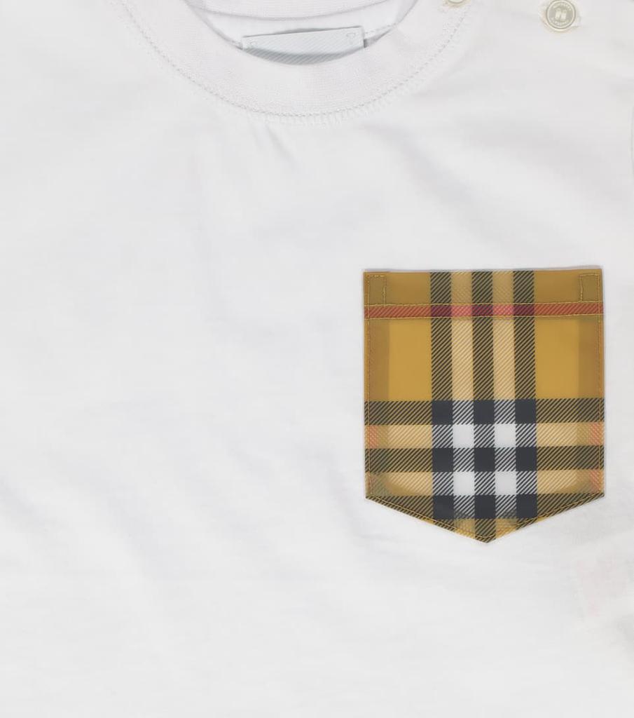 商品Burberry|Baby Vintage Check棉质针织T恤,价格¥895,第5张图片详细描述