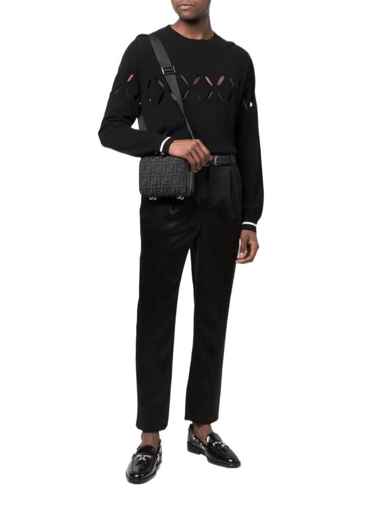 商品Fendi|Fendi men's black polyester messenger bag,价格¥12850,第2张图片详细描述