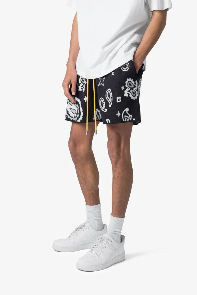 Paisley Knit Shorts - Black 商品