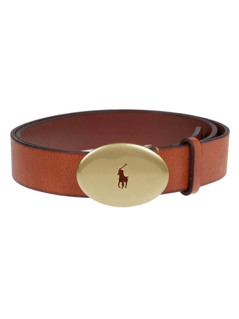 商品Ralph Lauren|Polo Ralph Lauren Oval Pp Belt Medium,价格¥1354,第1张图片