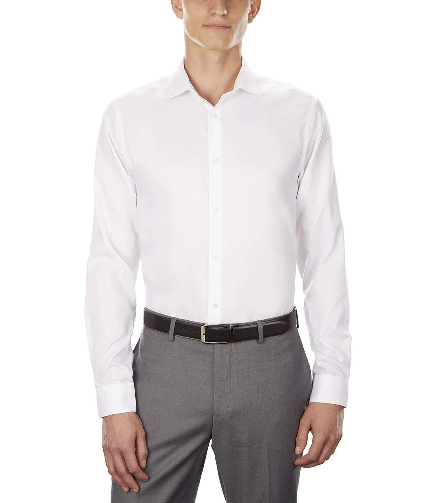 商品Calvin Klein|Dress Shirt Slim Fit Non Iron Stretch Solid French Cuff,价格¥364,第2张图片详细描述