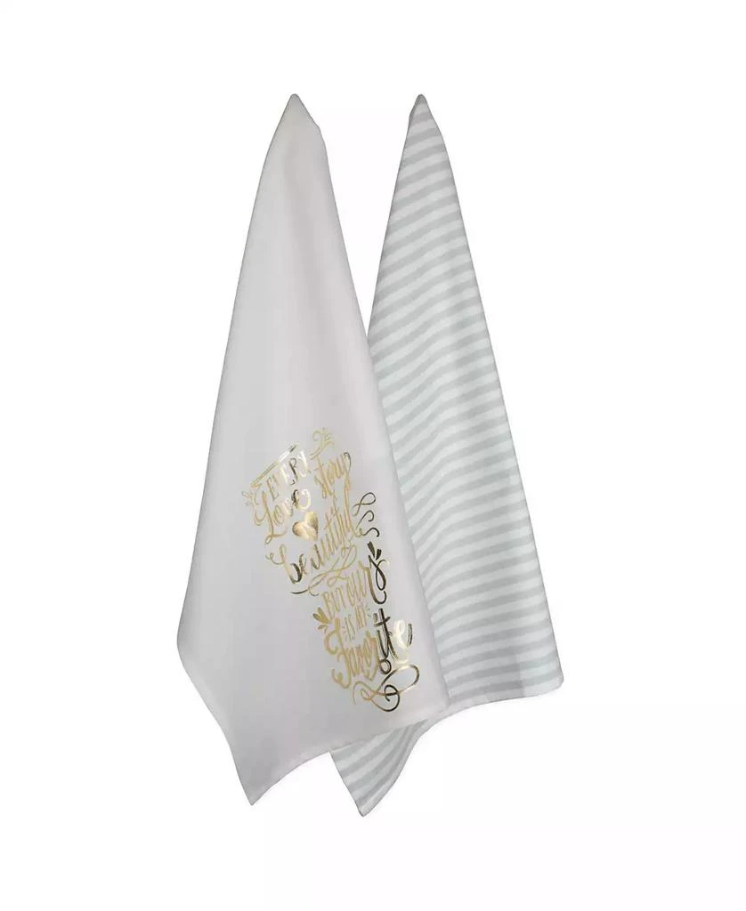 商品Design Imports|Love Story Printed Dishtowel Set of 2,价格¥118,第2张图片详细描述