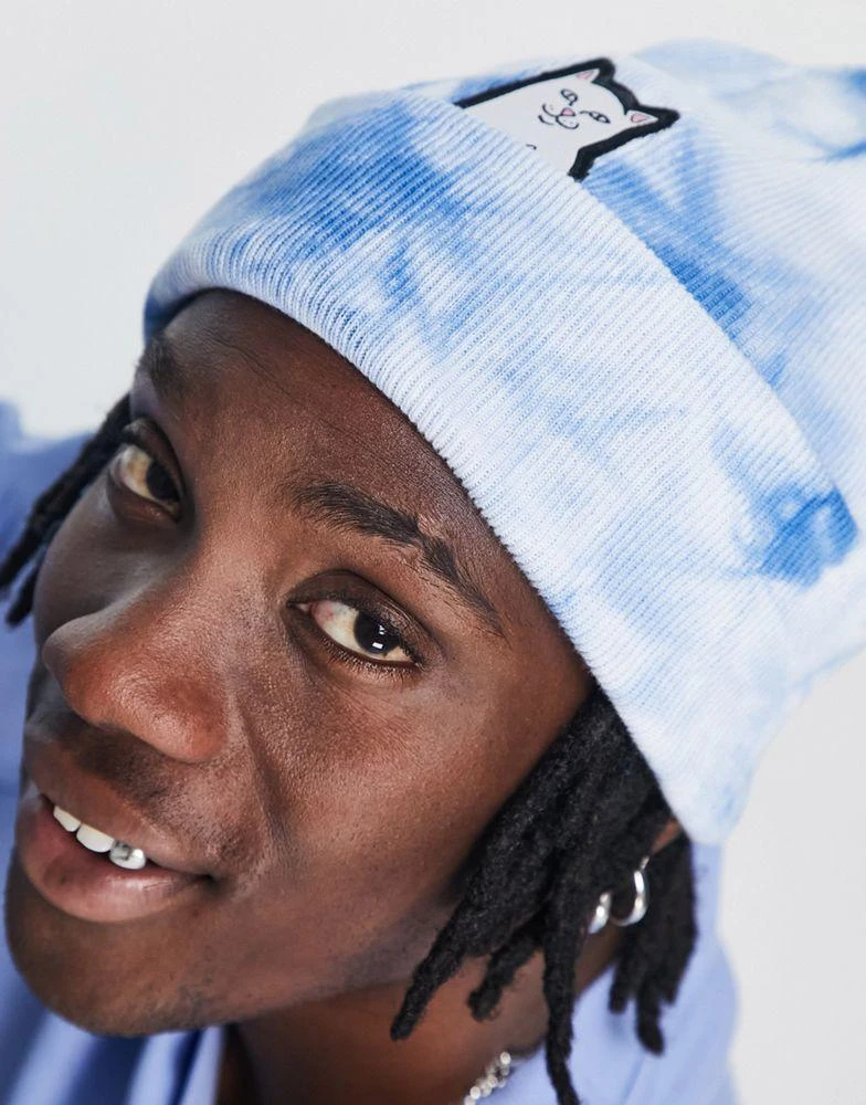 商品Rip N Dip|RIPNDIP lord nermal beanie in navy tie dye,价格¥118,第3张图片详细描述