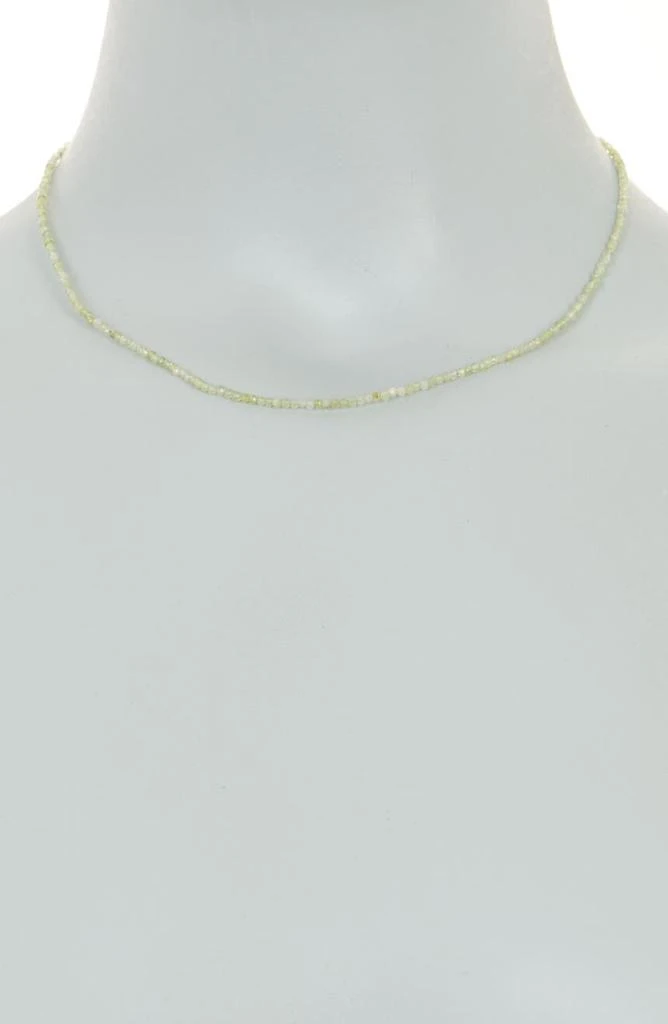 商品Savvy Cie Jewels|Sterling Silver Jade Beaded Collar Necklace,价格¥227,第2张图片详细描述