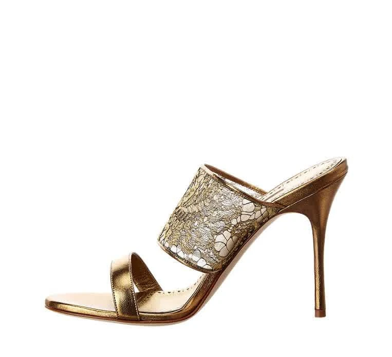 商品Manolo Blahnik|Manolo Blahnik Fiala Ladies footwear 120-0966 0001,价格¥2060,第2张图片详细描述