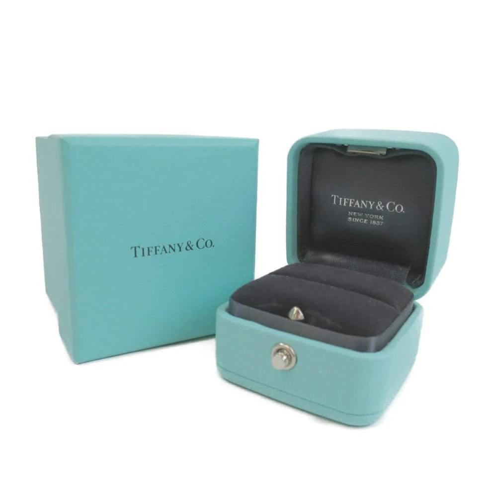 Tiffany & Co. T Wire Band 18K White Gold Diamond Turquoise Ring EU 53 商品
