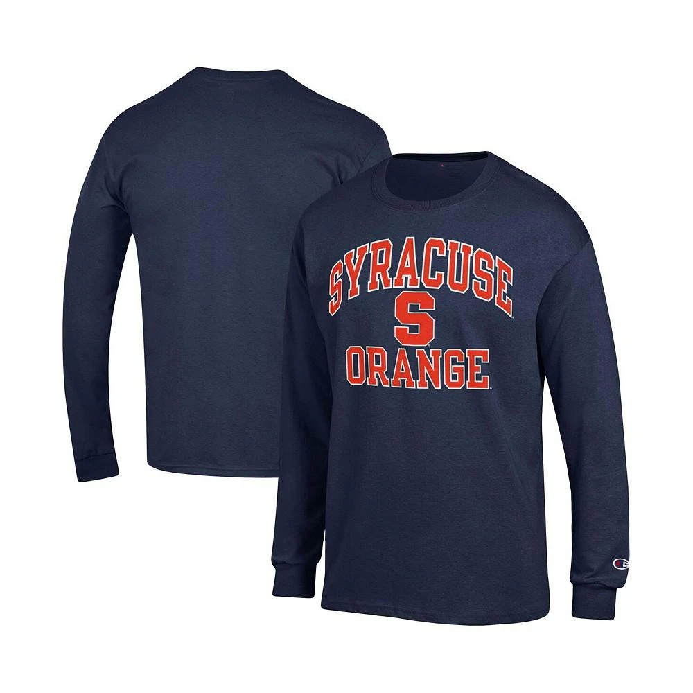 商品CHAMPION|Men's Navy Syracuse Orange High Motor Long Sleeve T-shirt,价格¥236,第1张图片