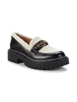 商品Sam Edelman|Eileen Faux Shearling Chunky Leather Loafers,价格¥396,第2张图片详细描述