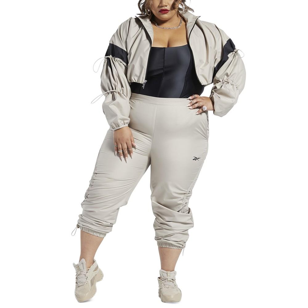 x Cardi B Plus Size Cropped Track jacket商品第4张图片规格展示