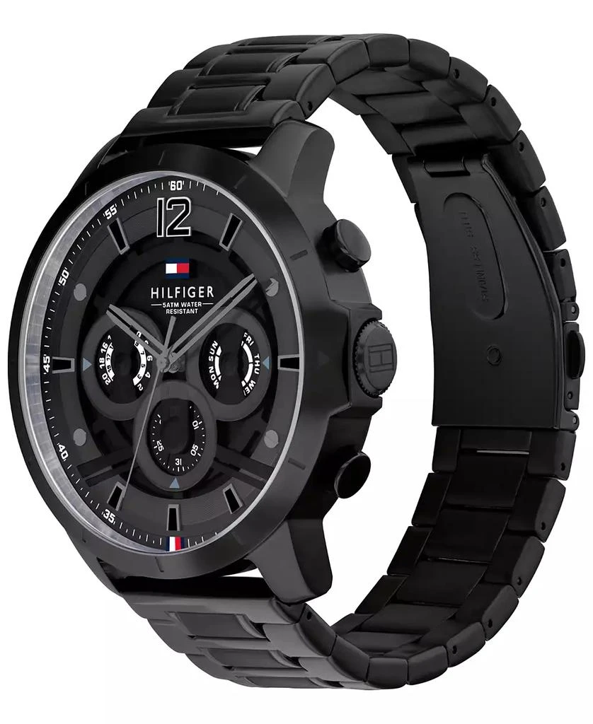 商品Tommy Hilfiger|Men's Black Stainless Steel Bracelet Watch 50mm,价格¥1052,第2张图片详细描述