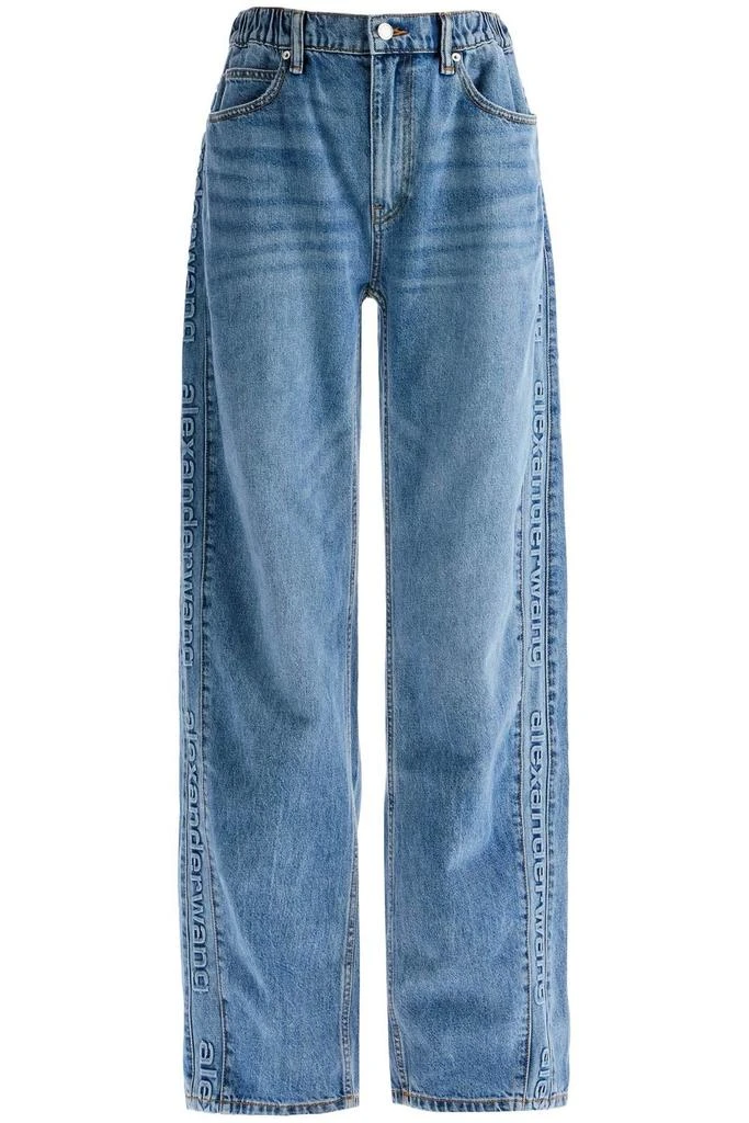 商品Alexander Wang|Alexander Wang Logo-Embossed Balloon Jeans,价格¥3574,第1张图片