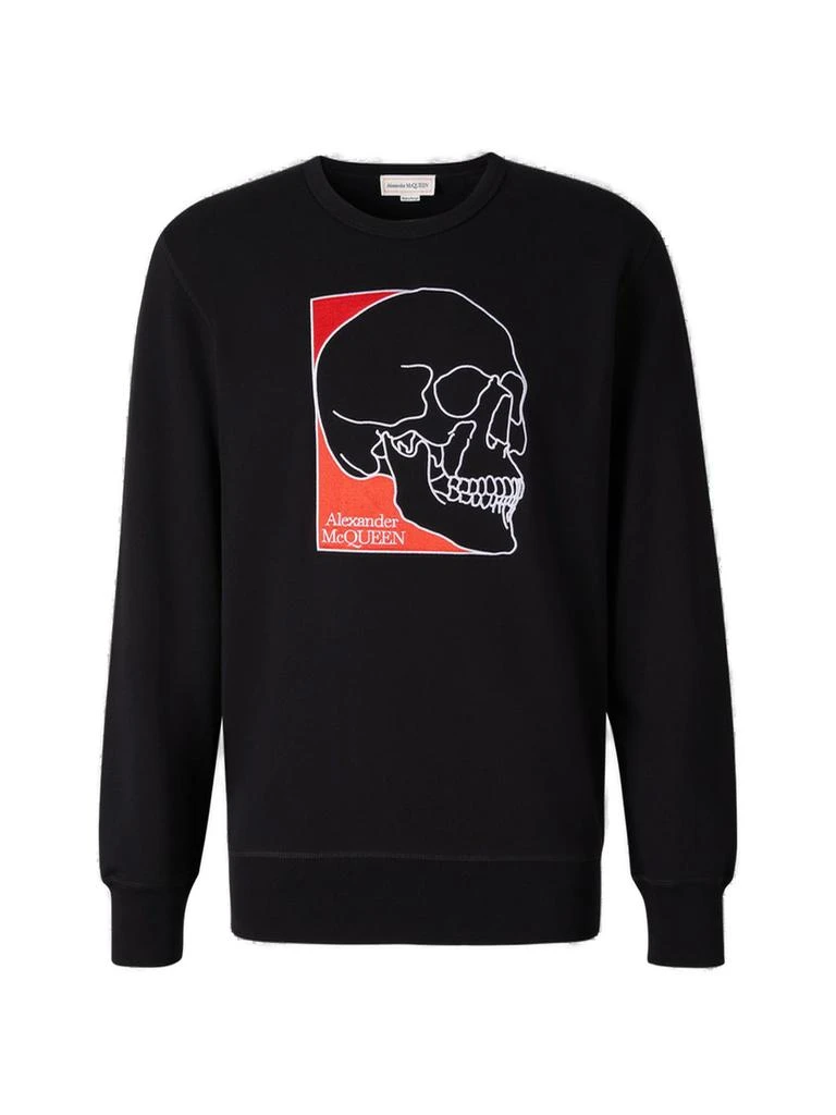 商品Alexander McQueen|Alexander McQueen Graphic Printed Crewneck Sweatshirt,价格¥1678,第1张图片