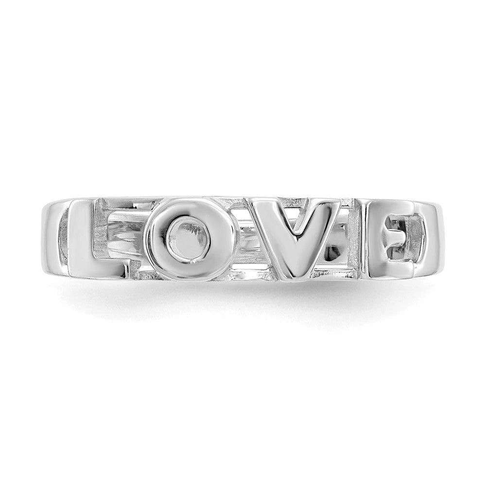 商品Diamond2Deal|14K White Gold LOVE Ring,价格¥2201,第4张图片详细描述