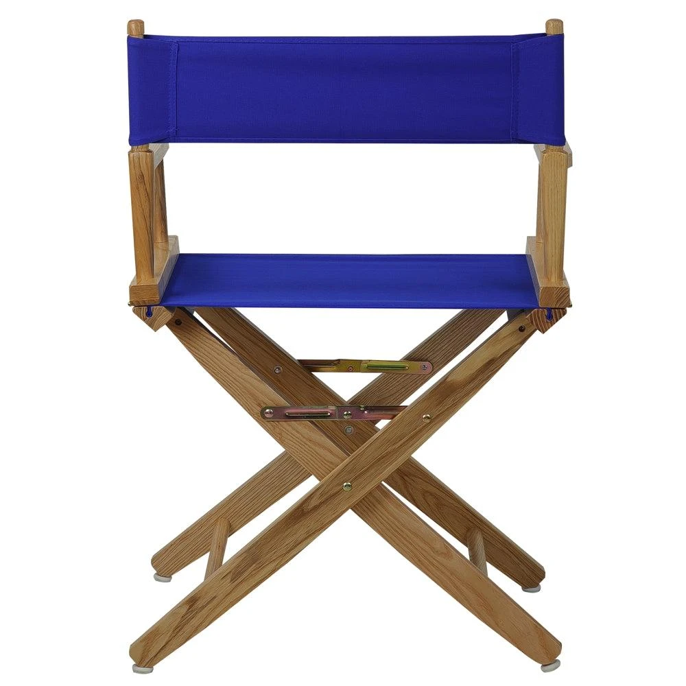 商品American Trails|Extra-Wide Premium 18"  Directors Chair Natural Frame W/Royal Blue Color Cover,价格¥1037,第3张图片详细描述