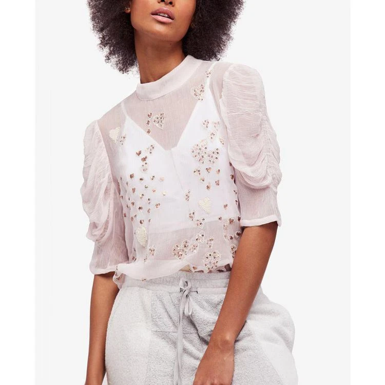 商品Free People|So In Love Embellished Illusion Top,价格¥333,第1张图片