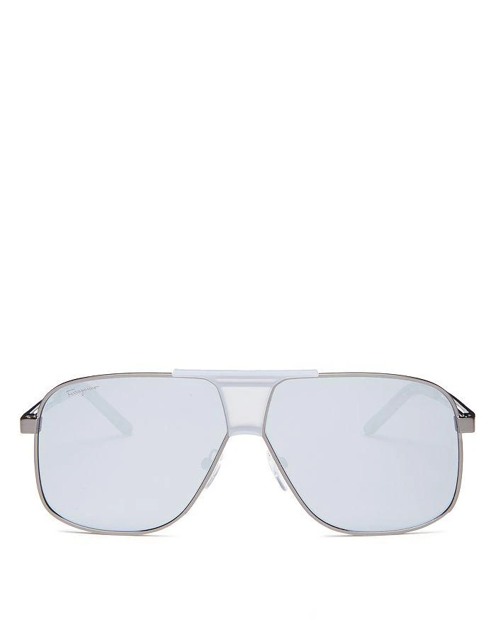 商品Salvatore Ferragamo|Brow Bar Aviator Sunglasses, 63mm,价格¥2396,第1张图片