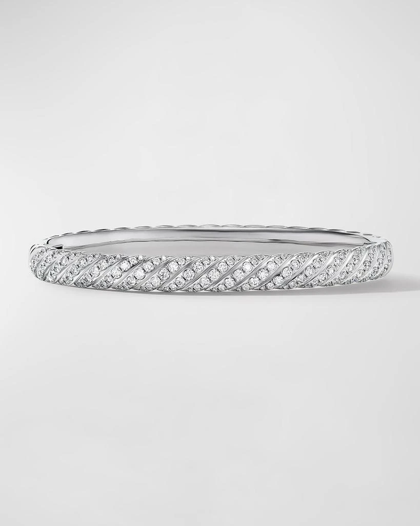 商品David Yurman|Sculpted Cable Bracelet in 18K White Gold, 6mm,价格¥73313,第1张图片