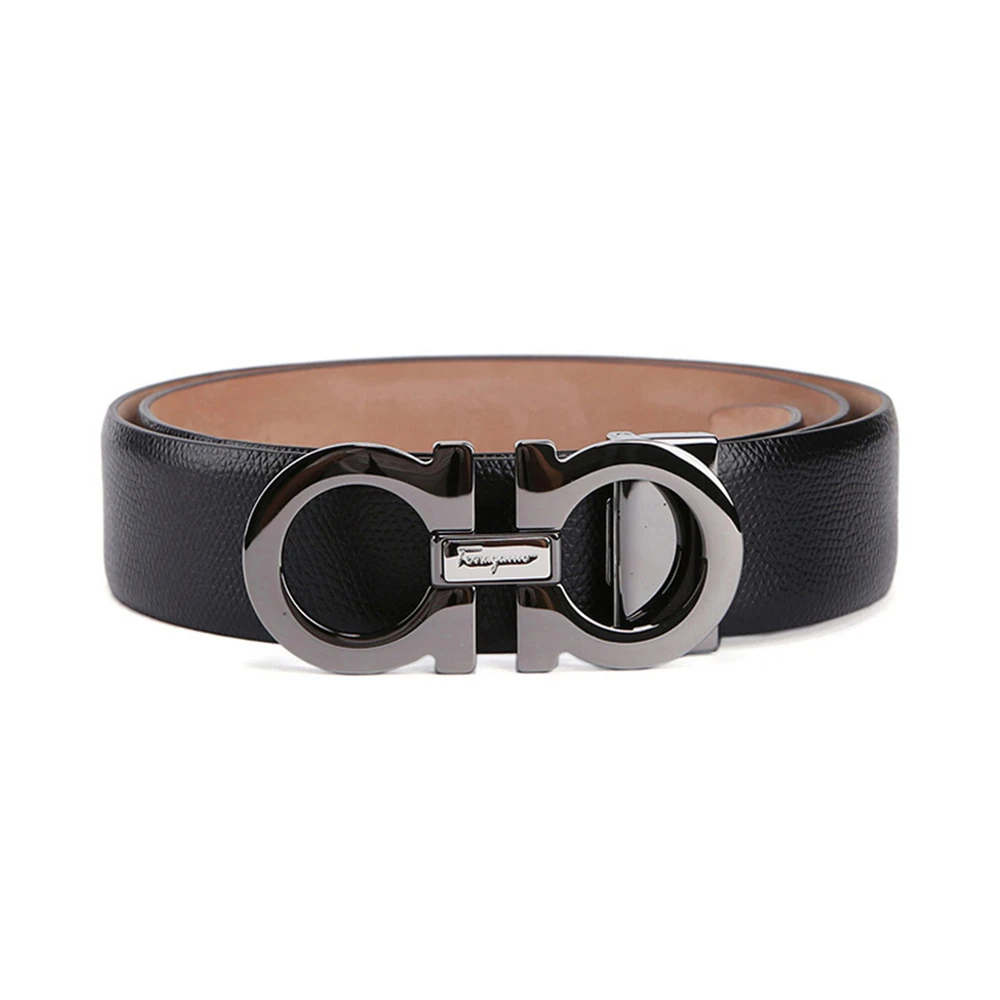 商品[国内直发] Salvatore Ferragamo|SALVATORE FERRAGAMO 黑色男士腰带 67-9493-671453【包装随机，部分无包装盒】,价格¥2488,第1张图片