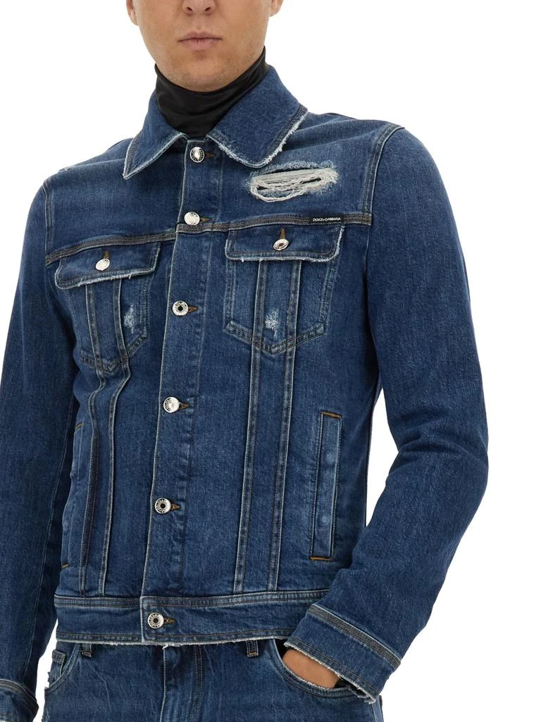 商品Dolce & Gabbana|STRETHC DENIM JACKET,价格¥8083,第4张图片详细描述