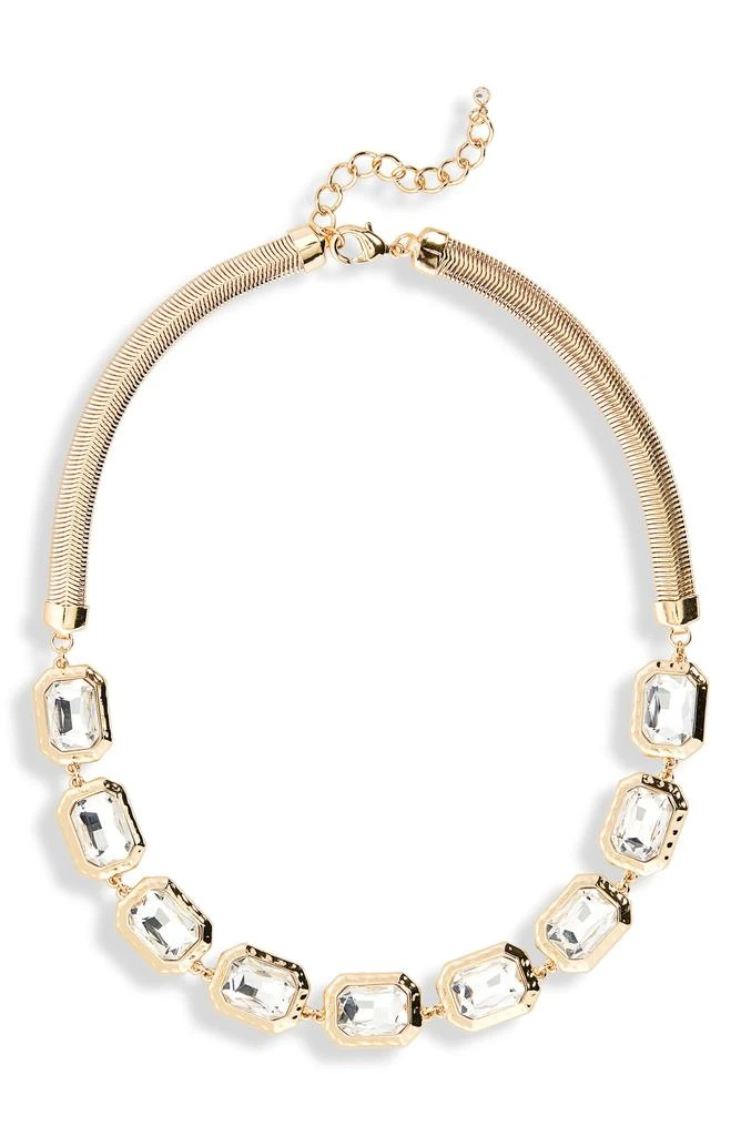 商品Nordstrom|Emerald Cut Cubic Zirconia Collar Necklace,价格¥131,第1张图片