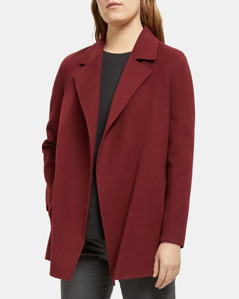 商品Theory|Open Front Coat in Double-Face Wool-Cashmere,价格¥1341,第1张图片