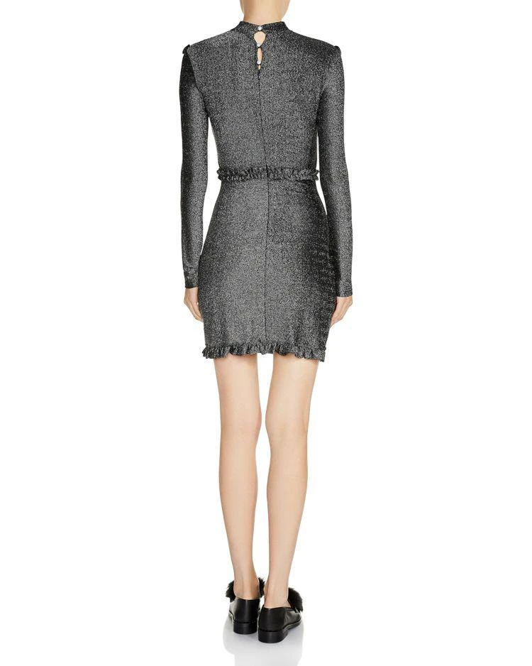 商品Maje|Rister Metallic Sparkle Mini Dress,价格¥1092,第2张图片详细描述