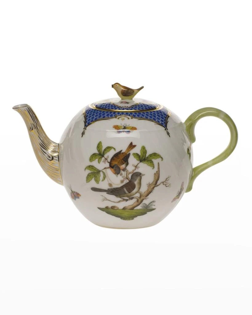 商品Herend|Rothschild Blue Tea Pot with Bird,价格¥5985,第1张图片