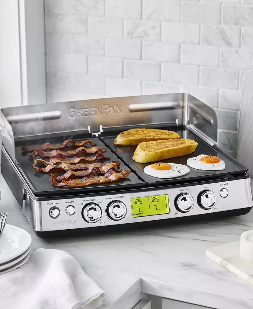 商品Greenpan|Elite XL Smoke-Less Grill Griddle,价格¥2093,第2张图片详细描述