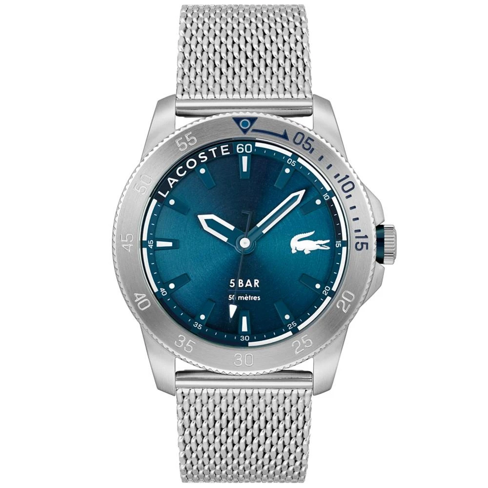 商品Lacoste|Men's Regatta Stainless Steel Mesh Bracelet Watch 46mm,价格¥951,第1张图片