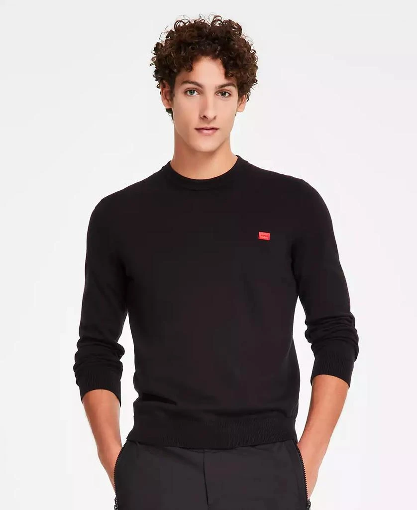 商品Hugo Boss|Men's San Cassius Logo Sweater, Created for Macy's,价格¥380,第1张图片