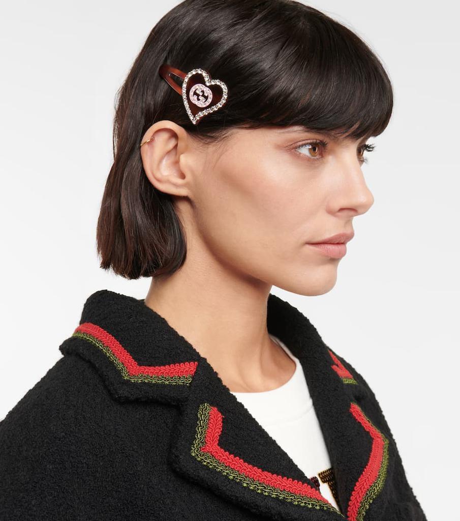 商品Gucci|Interlocking G tortoiseshell hair clip,价格¥2306,第4张图片详细描述