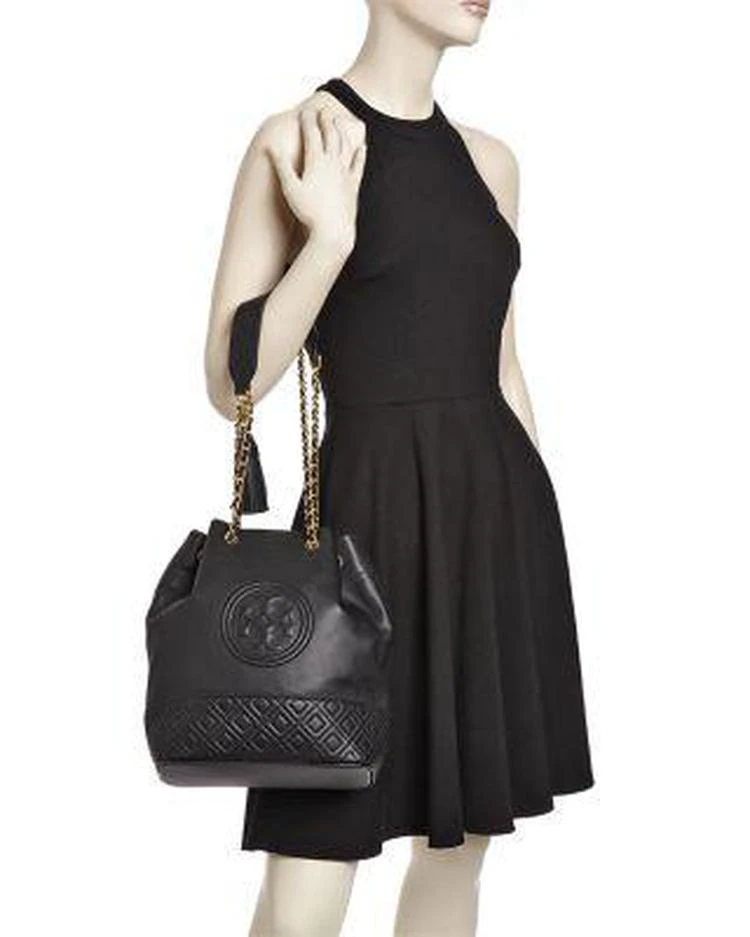 商品Tory Burch|Fleming Convertible Quilted Leather Bucket Bag,价格¥3726,第2张图片详细描述